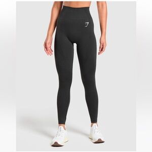 Gymshark Vital Seamless 2.0 Leggings Black Marl Sz M, medium